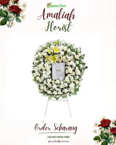 Krans Bunga Duka Cita di Mudal